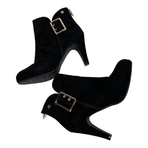 Xti Womens Ankle Boots Black Suede Size 7 - Picture 7 of 10